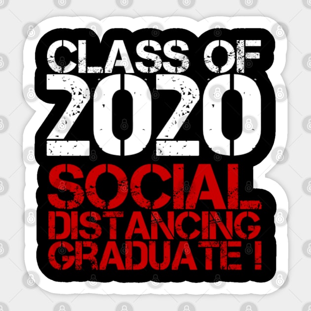 Class of 2020 Social Distancing Graduate (Graduation Day) Sticker by Inspire Enclave